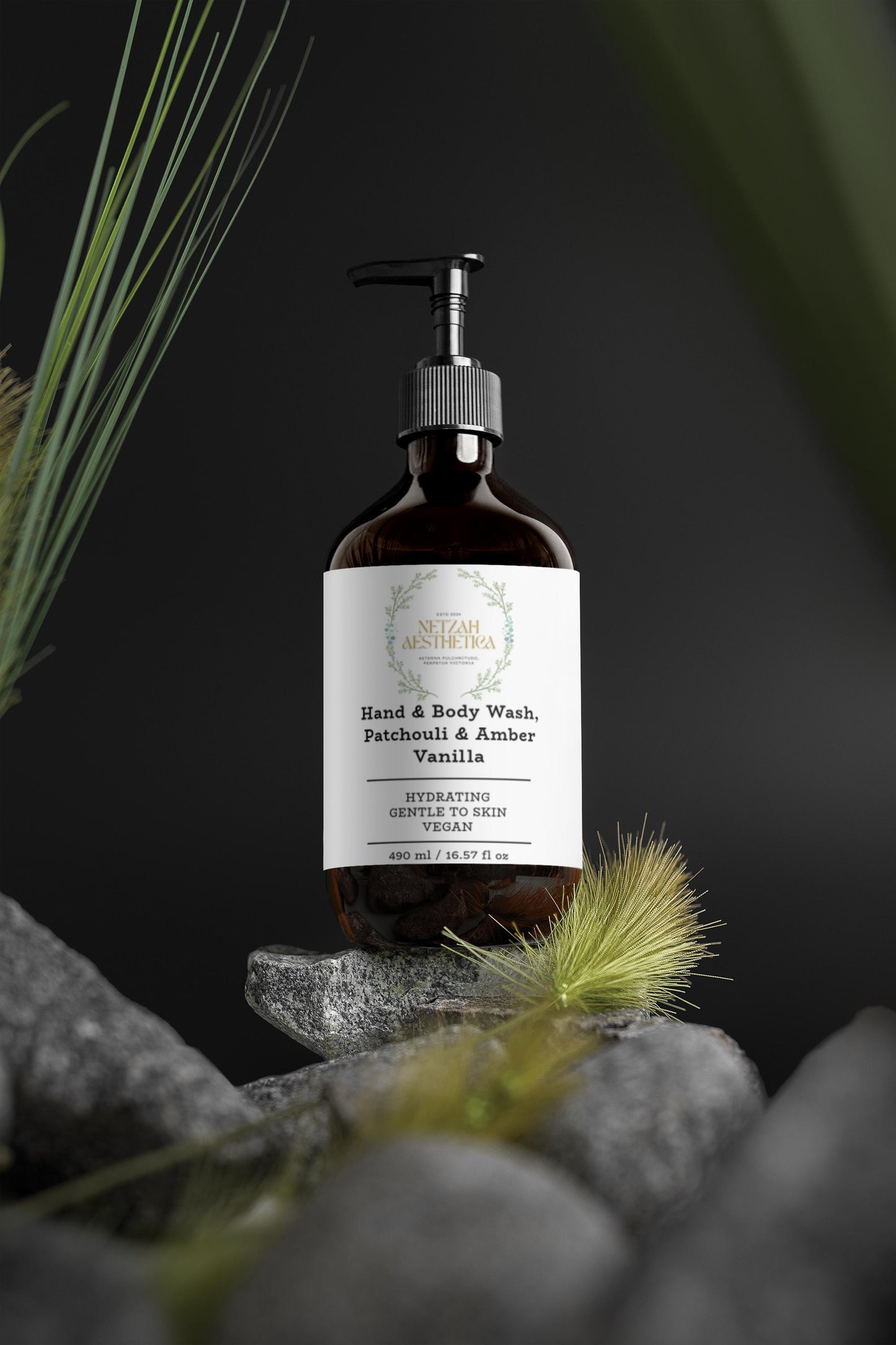 Netzah Aesthetica: Luxury Hand & Body Wash – Patchouli & Amber Vanilla