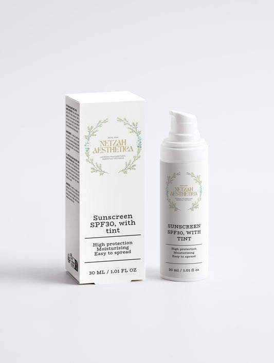 Netzah Aesthetica: Mineral-Based Sunscreen SPF30, with Tint